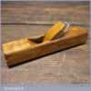 Antique Patternmaker’s 1 ¼” Wide Beechwood Hollowing Plane - Good Condition