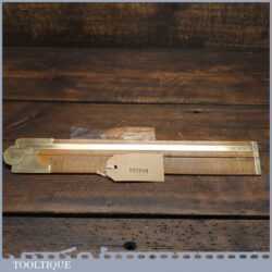 Rare Vintage John Rabone 24″ Routledge Engineers Boxwood & Brass Single Fold Slide Rule