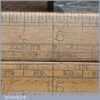 Rare Vintage John Rabone 24″ Routledge Engineers Boxwood & Brass Single Fold Slide Rule