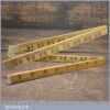 Vintage Rabone No: 1167 Boxwood & Brass 24” Folding Ruler - Good Condition