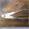 Vintage Moore & Wright 2 ½” Internal & External Steel Caliper Divider - Good Condition