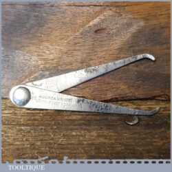 Vintage Moore & Wright 2 ½” Internal & External Steel Caliper Divider - Good Condition