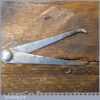 Vintage Moore & Wright 2 ½” Internal & External Steel Caliper Divider - Good Condition