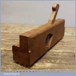 Vintage Large Beech Wood Centre Reed Moulding Plane