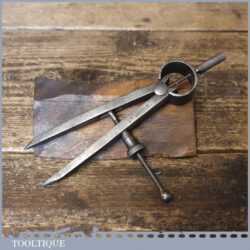 Vintage Moore & Wright 5” Steel Spring Dividers - Refurbished Ready To Use