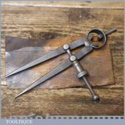 Vintage L. S. Starrett Co. USA 4 ½” Steel Spring Dividers - Refurbished Ready To Use