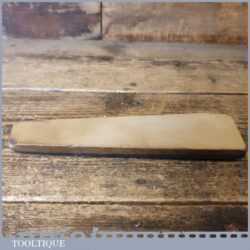 Vintage 6” x 1 ½” Natural Coticule Honing Oilstone - Lapped Flat