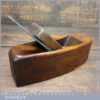 Vintage Carpenter’s Beechwood Smoothing Block Plane Copper Toe Plate - Good Condition
