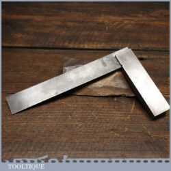 Vintage Moore & Wright 6” Engineers Steel Square - Good Condition