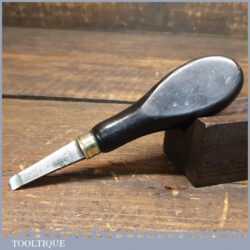 Scarce Antique Gunsmith’s Screwdriver 1/4” Flat Head End - Ebony Handle