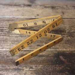 Vintage 2ft Rabone Boxwood Brass No: 1167 Folding Rule - Good Condition