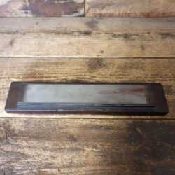Vintage 9” x 1 ⅝” Natural Charnley Forest Oil Stone Pine Base - Lapped Flat