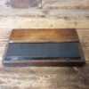Vintage 8” x 2” x 1” Welsh Slate Oil Stone In Beechwood Box - Lapped Flat