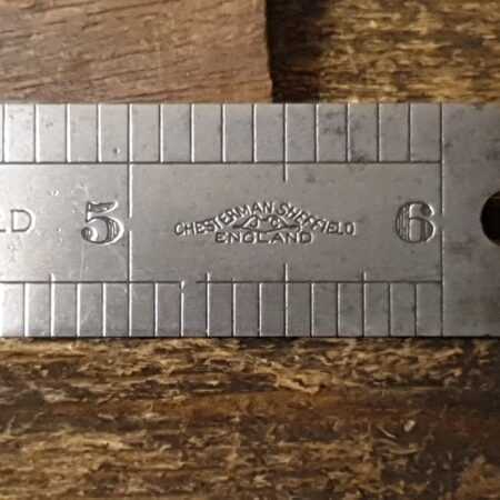 Vintage 6” Chesterman No: 412D Metric Imperial Steel Ruler – Good ...