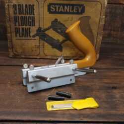 Boxed Stanley England No: 13/030 Plough Plane Complete- Fully Refurbished