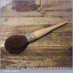 Vintage No:16 Beechwood Handled Vulka Set Squirrel Artist’s Sash Brush - Unused