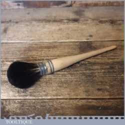 Vintage No:14 Beechwood Handled Vulka Set Squirrel Artist’s Sash Brush - Unused