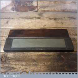 Vintage 9” x 1 ¾” Natural Fine Grade Honing Stone In Box - Lapped Flat