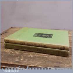 Two Volumes Of Books Called The Woodworker 1935 - 1952