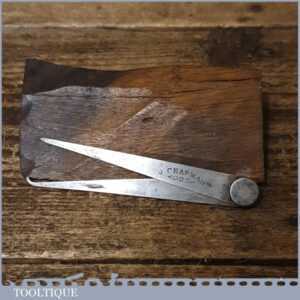 Vintage J. A. Chapman 4” Steel Dividers - Good Condition