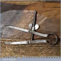 Vintage Old Style 3 ¼” Steel Spring Dividers - Refurbished For Use