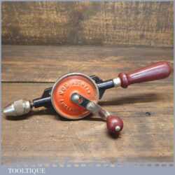 Vintage Stanley No: 803 Double Pinion Egg Beater Hand Drill - Good Condition