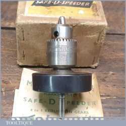 Vintage Boxed Mason Master 4 to 1 Reduction Gear Drill Chuck - Good Condition