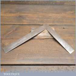 Vintage 9” x 6” Imperial Calibrated Steel Square - Fair Condition
