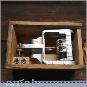 Vintage Woden X190 Dowelling Jig In Original Wooden Box - Good Condition