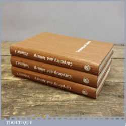 Three Vintage Woodworking Books By Alfred E Bridgwood