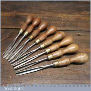 Vintage Marples 3/8” Straight Wood Carving V Parting Chisel - Fully Refurbished