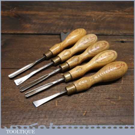 Vintage Set Of 5 No: Robert Sorby Wood Carving Chisels – Fully ...
