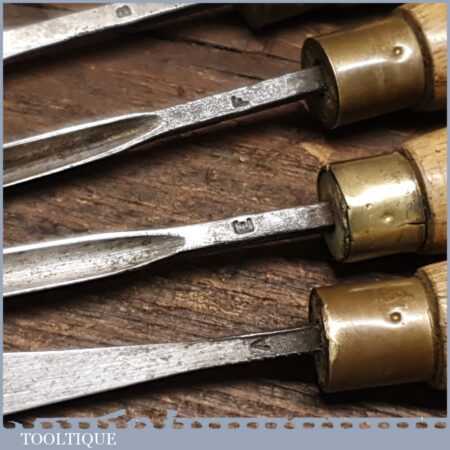 Vintage Set Of 5 No: Robert Sorby Wood Carving Chisels – Fully ...