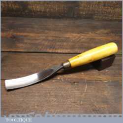 Superior Vintage J. B. Addis & Sons 1” Curved Wood Carving Gouge Chisel