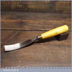 Superior Vintage J. B. Addis & Sons 1 1/32” Curved Wood Carving Gouge Chisel