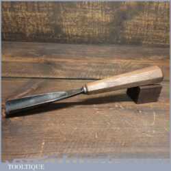 Superior Vintage Henry Taylor Acorn 1” Straight Wood Carving Gouge Chisel