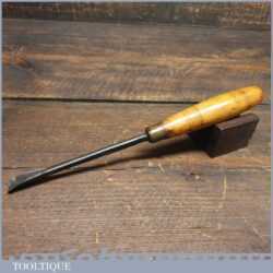 Superior Vintage 7/16” Back Bent Woodcarving Spoon Gouge Chisel Refurbished