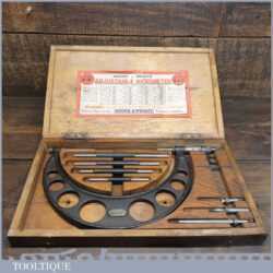 Vintage Boxed Moore & Wright 4” – 8” Imperial Micrometer - Good Condition