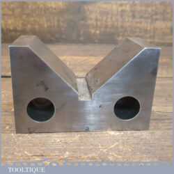Vintage 4” Engineers Cast Steel Vee Block - Good Condition