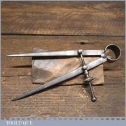 Vintage Moore & Wright 7” Steel Spring Dividers - Good Condition