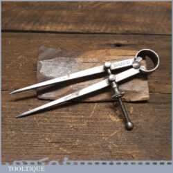 Vintage Moore & Wright 5 ¾” Steel Spring Dividers - Good Condition