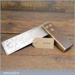 Vintage Carpenters 6” Rosewood Brass Try Square - Good Condition