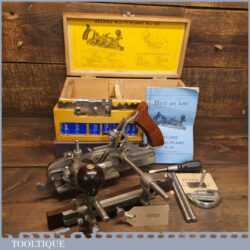 Vintage Boxed Record No: 405 Combination Plough Plane Complete - Fully Refurbished