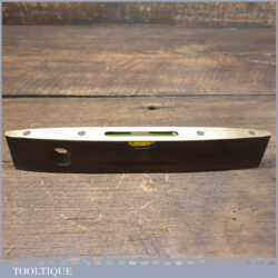 Vintage J Rabone No: 1625 Mahogany Brass 8” Boat Level - Good Condition