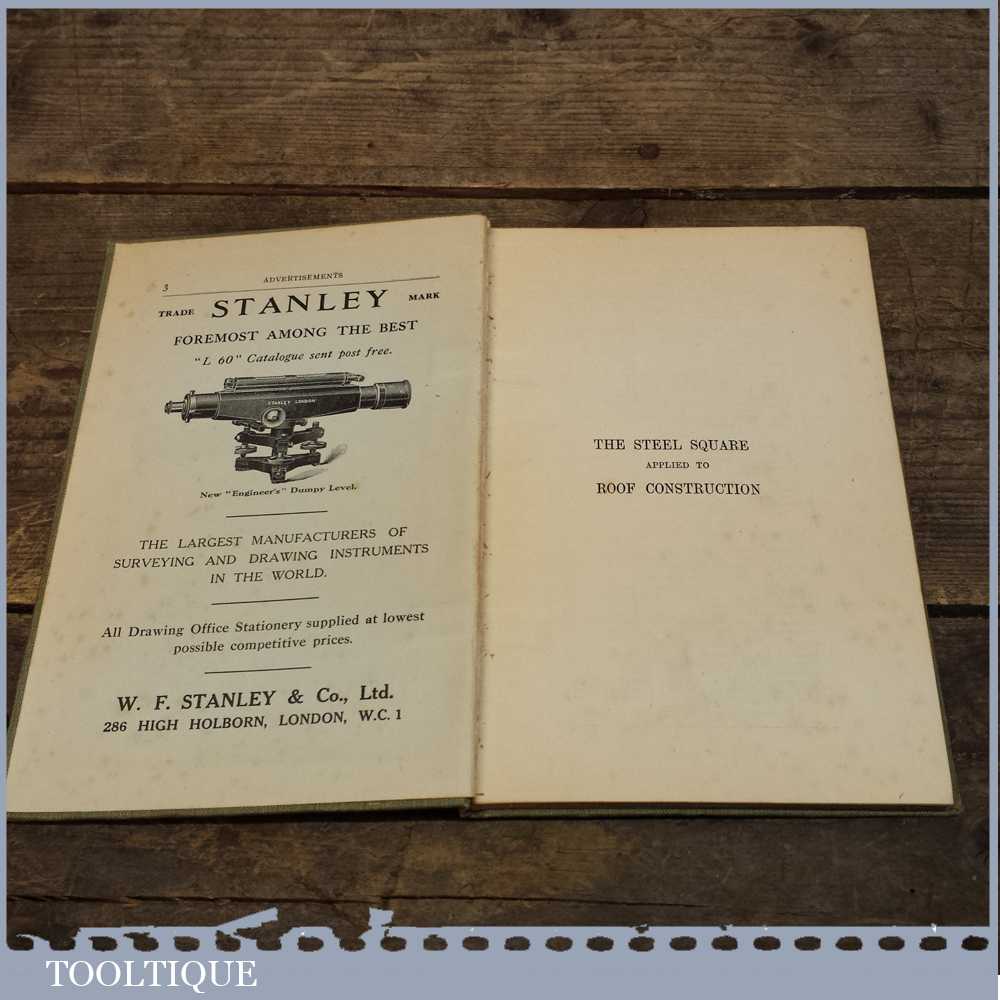 Vintage Carpenters And Joiners Trade Manual By J. T. Draper Tooltique