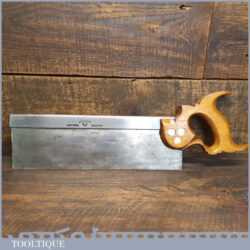 Antique Atkin & Sons 1847-1900 12” Steel Back Tenon Saw 11 TPI - Sharpened Ready To Use