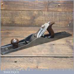 Scarce vintage Stanley USA No: 7 low knob jointer plane (Pat dated 1910) with original iron and rosewood handles, fully refurbished