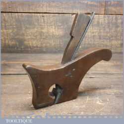Antique Continental Coachmaker’s Handled Beechwood Rabbet Plane