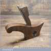 Antique Continental Coachmaker’s Handled Beechwood Rabbet Plane