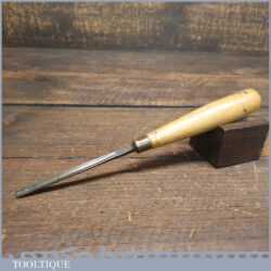 Vintage J. Greaves 1/4” Straight Woodcarving Gouge Chisel - Fully Refurbished